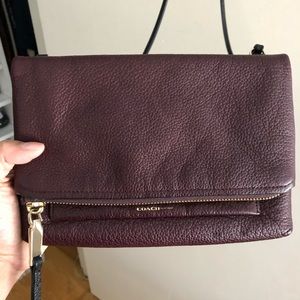 Coach oxblood crossbody bag